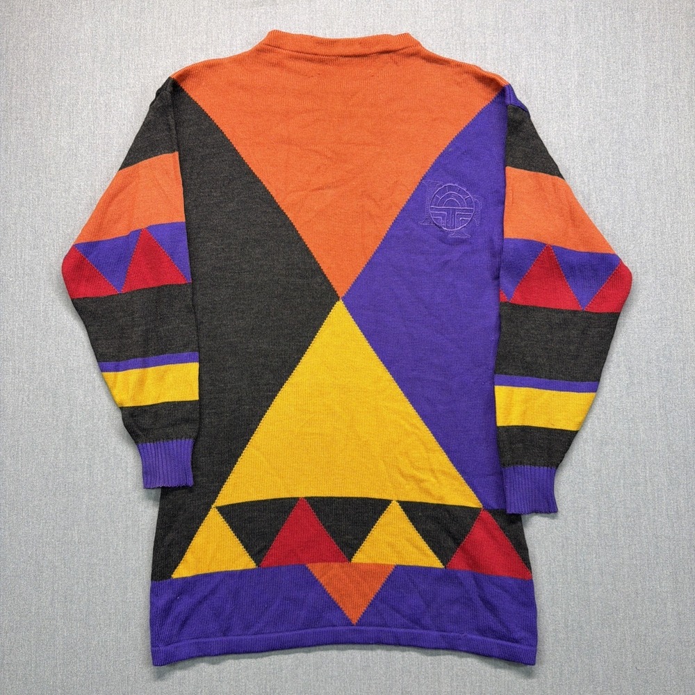 Louis Féraud Women's Color Block Geometric Jumper UK 10